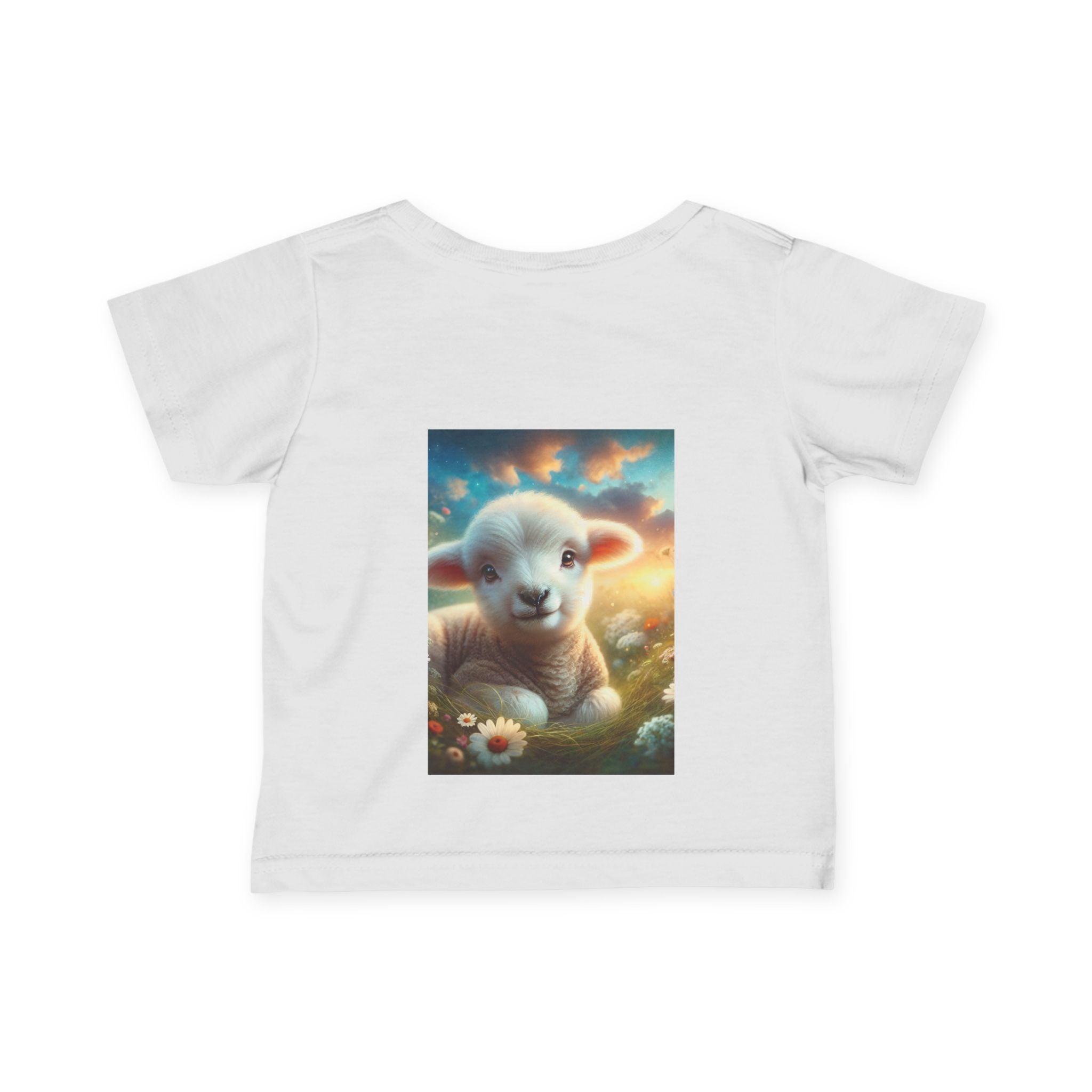 Cute Lamb Infant Tee - Soft Jersey Baby Shirt